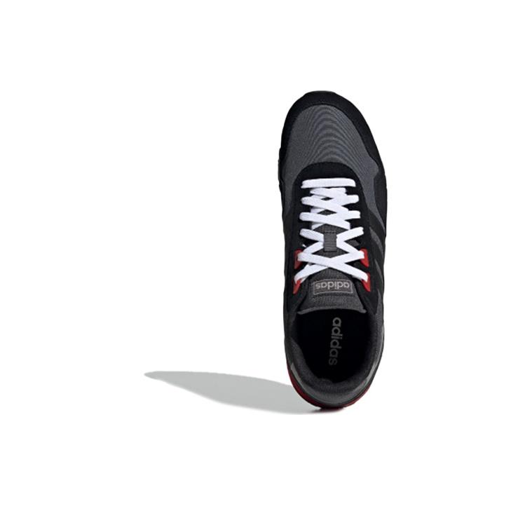 adidas Neo 8K Fashion Fabric Leather Slip Resistant Durable Breathable Supportive Lightweight Low Top Running Shoes Men Sneaker Black EH1429