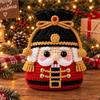 Kit Materiali per Borsa Regalo di Natale all'Uncinetto per Principianti, Borsa Decorativa Invernale Lavorata a Maglia Fatta a Mano, Creativo Natale
