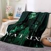 1pc The Matrix Flannel Throw Blanket - HD Printed Lightweight Soft Warm All-Season Blanket for Sofa, Bed, Travel, Camping 025