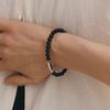 Hyeres-lor H Edition (W) Ball Black Onyx Bead Bracelet HL6B46630WB