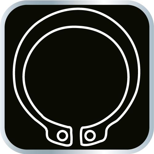 Circlip pliers, set of 4