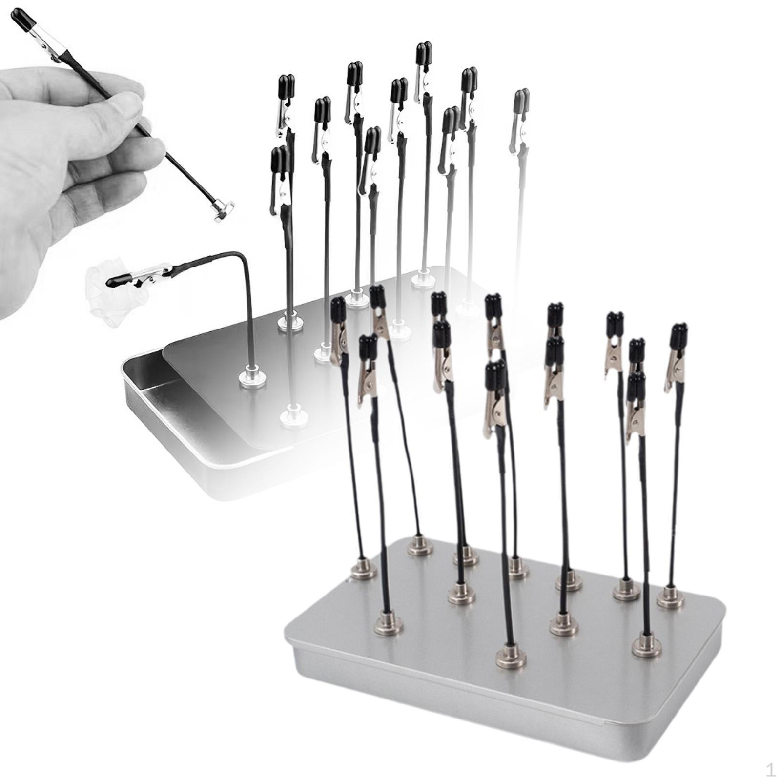 

Набор палочек-зажимов «Аллигатор» Модель раскраски Стол Многоцелевой Подставка для рисования База Держатель серебряный