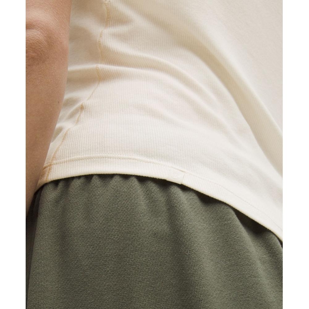 Lululemon Hold Tight Crewneck Tank Top  Waist Length Light Ivory