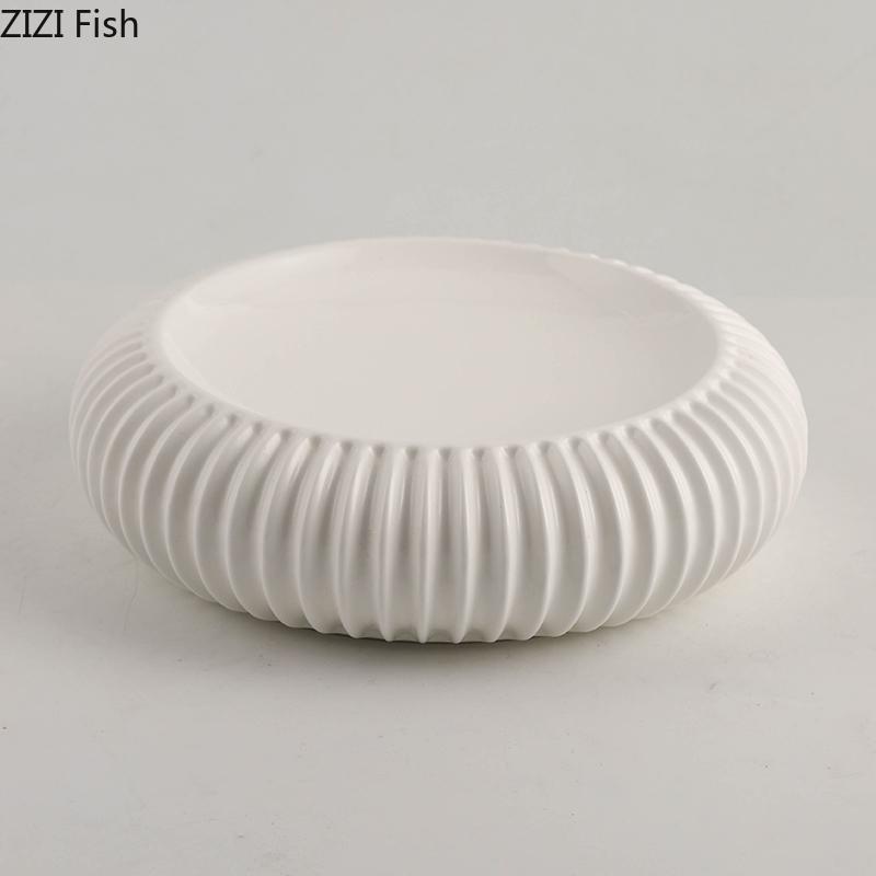 Laternenförmiger Salatteller Nordisches Hotel Essensdekoration Dessertteller Restaurant Hauptgang Steakteller Zuhause Keramik Geschirr