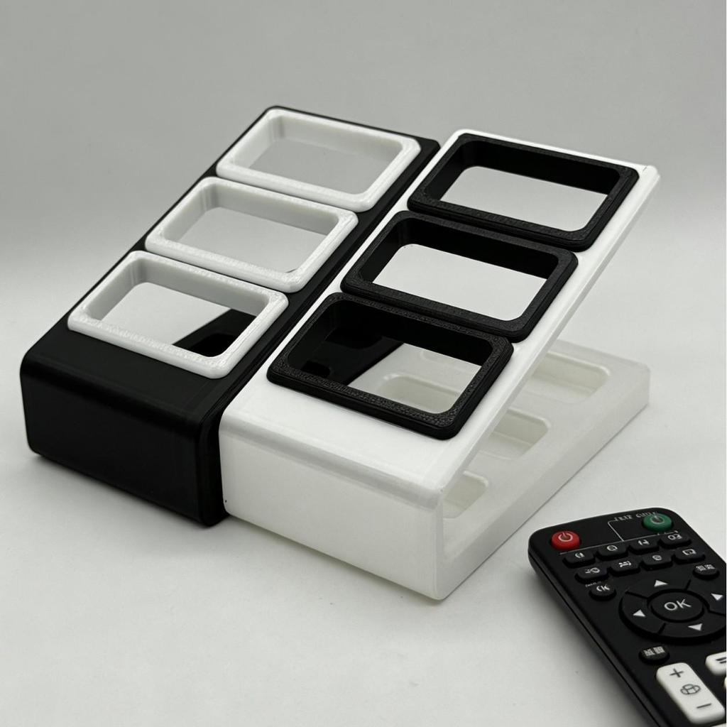 Tragbarer 3D-gedruckter TV-Fernbedienungshalter und Schreibtischständer