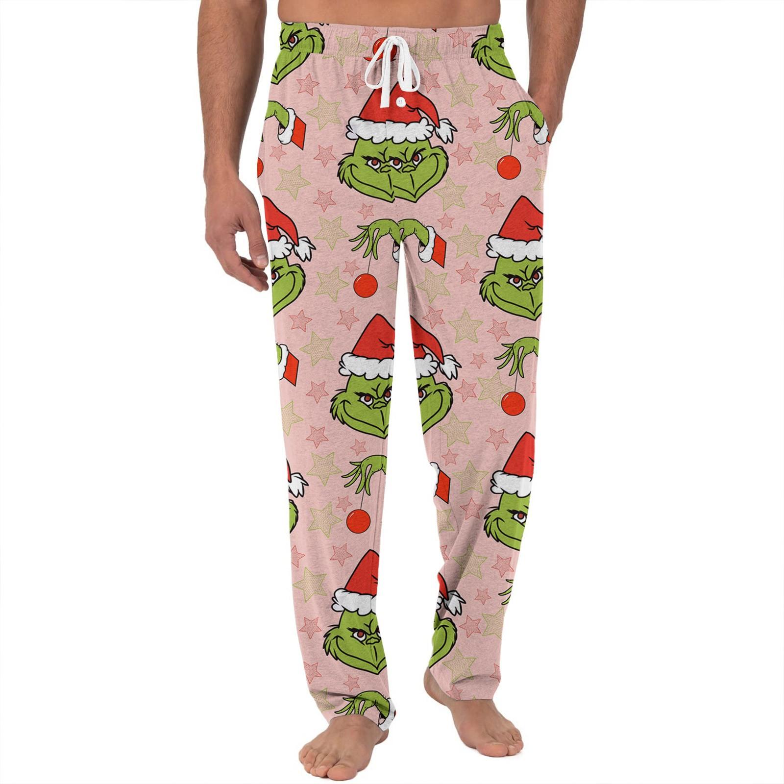 

Женские повседневные модные спортивные штаны с рождественским принтом повседневные брюки XL розовый