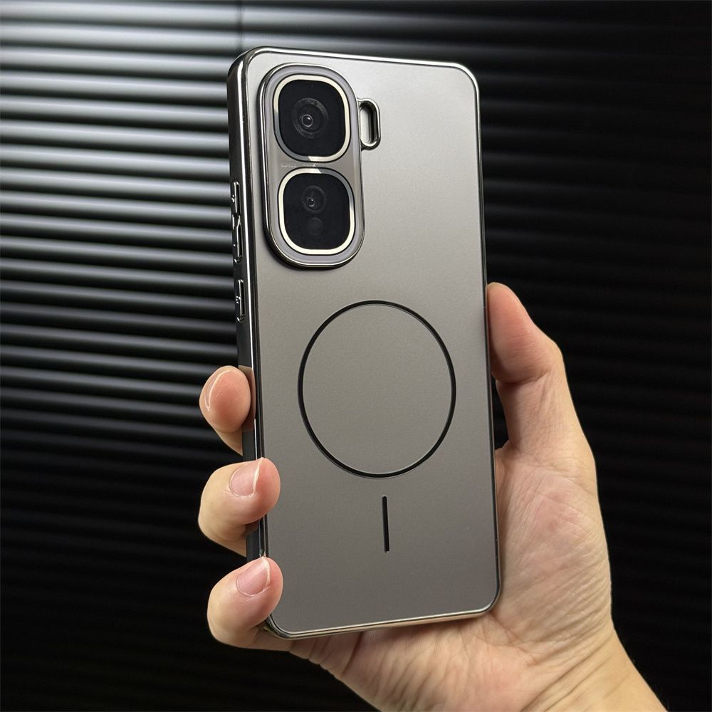 Suitable for iQOONeo11pro Mobile Phone Case, Fine Ring Magnetic Attraction Electroplating AG Matte, with Its Own Lens Film, All-inclusive Anti-drop.