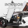 Spray 1:24 Lamborghini Revuelto Countach LP500S Supercar Alloy Metal Diecast Model Car High Simulation Home Trendy Ornaments Toy