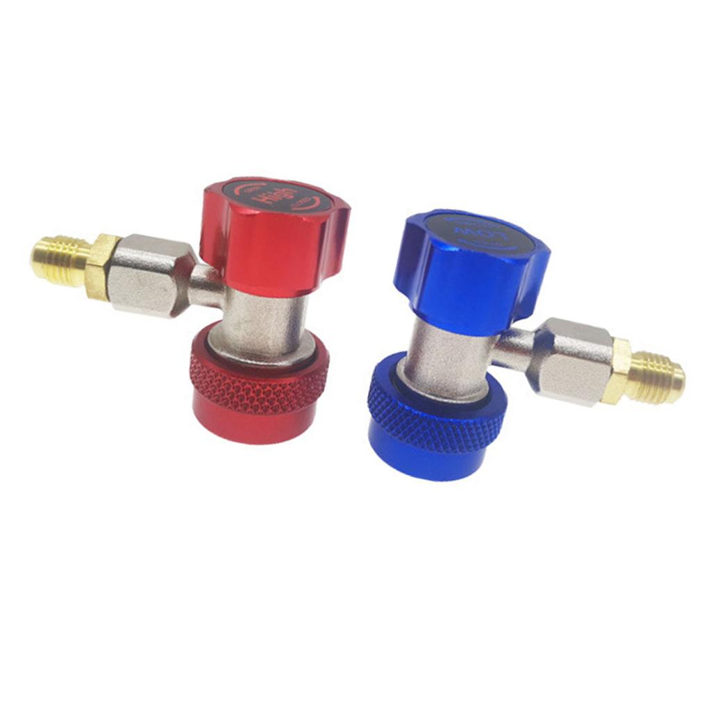 R134A Klimaanlagenanschluss Kupfer Einstellbarer Schnellanschluss R134A Klimaanlagenadapter für