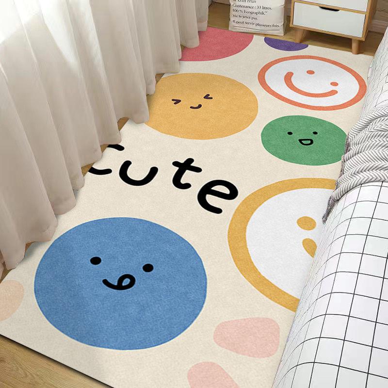 Roztomilý kreslený koberec dívka obývací pokoj koberec růžový koberec protiskluzová podlahová rohož obývací pokoj ložnice