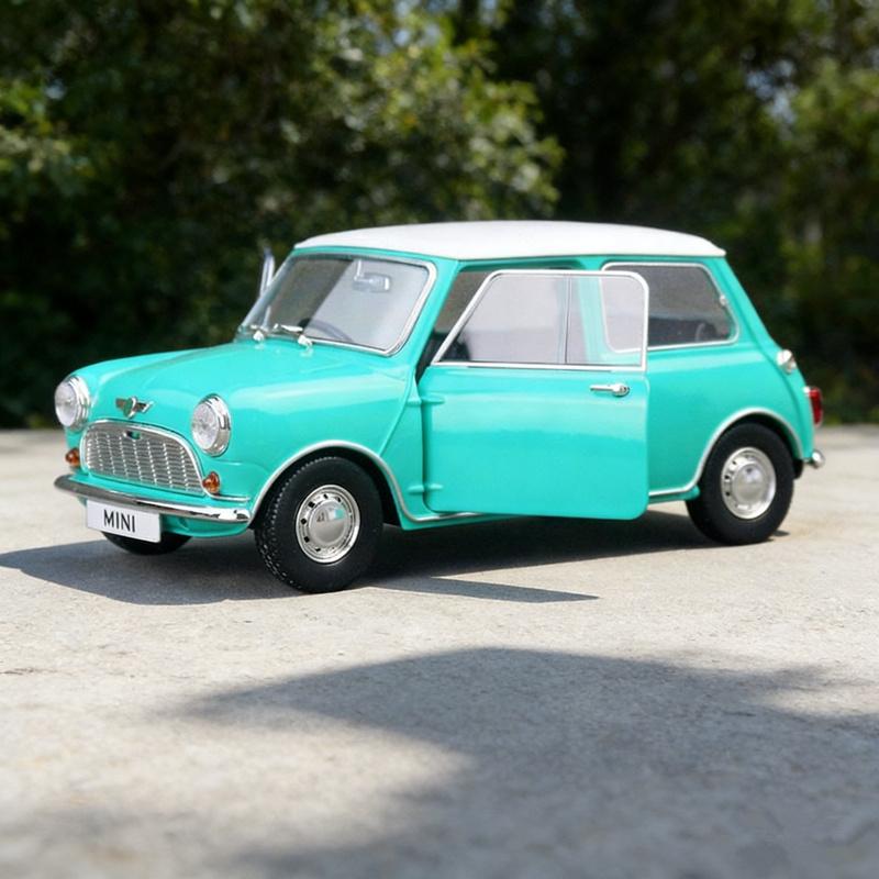 1:18 Morris Mini Minor Cooper 1959 Alloy Classic Old Car Model Diecasts Metal Retro Vehicles Car Model High Simulation Kids Gift