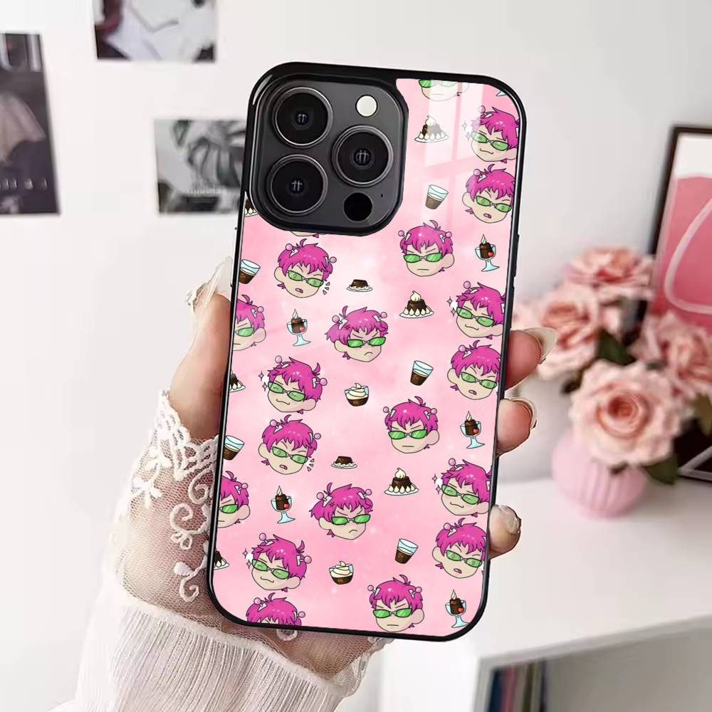 S-Saiki Anime Kusuo Phone Case For iPhone 17,16,15,14,13,12,Plus,Pro,Max For Magsafe Magnetic Wireless Charge
