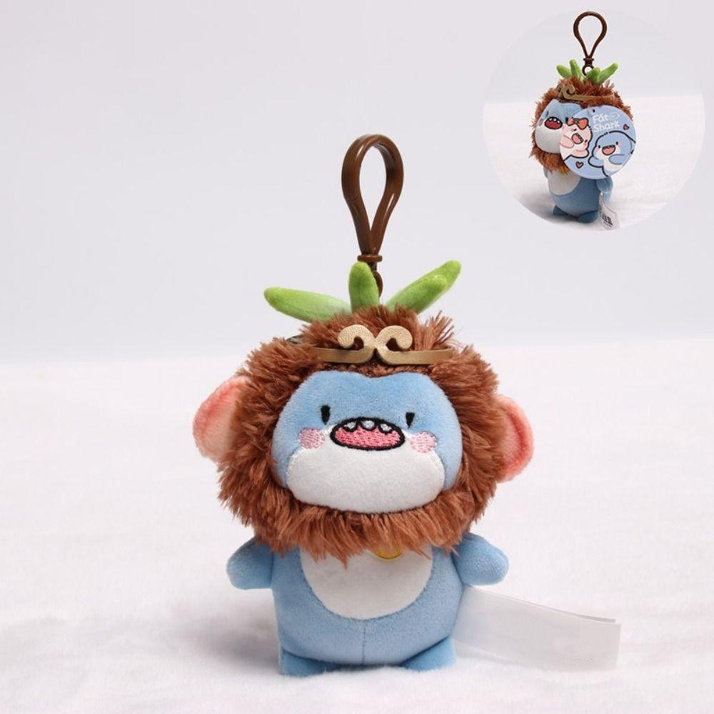 Hanging Ornament Shark Plush Keychain Key Ring Decor Cartoon Shark Pendant  Birthday Gifts