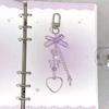 Heart Star Beaded Keychain Pendant Cute Decoration Pendant Keyring Charm