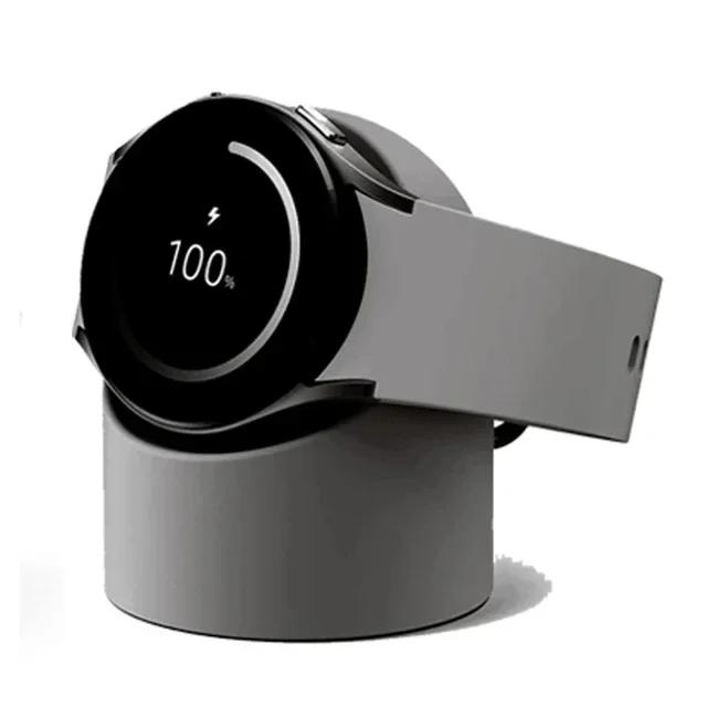 Kompatibilní s nabíjecím stojánkem pro Samsung Galaxy Watch 5 40 44 46mm Galaxy Watch 3 4 5 Pro Silikonový stojánek 45mm