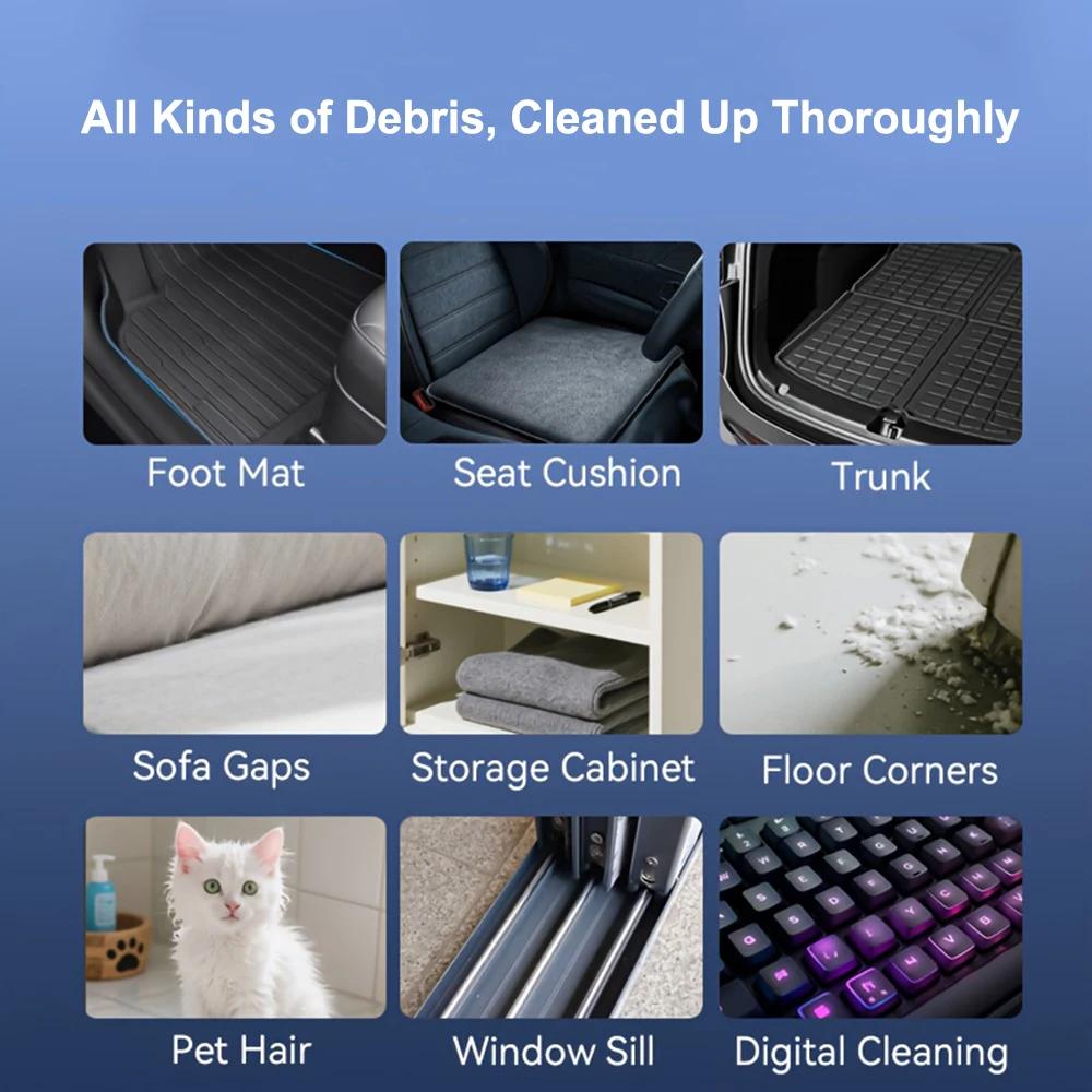 Leistungsstarker Luftgebläse-Fächer 80000 U/min mit Digitalanzeige, Tragbares Handheld-Turbogebläse, 52 m/s Wind, Bürstenloser Jet-Gebläse-Pistolenwerkzeuge zur Autoreinigung