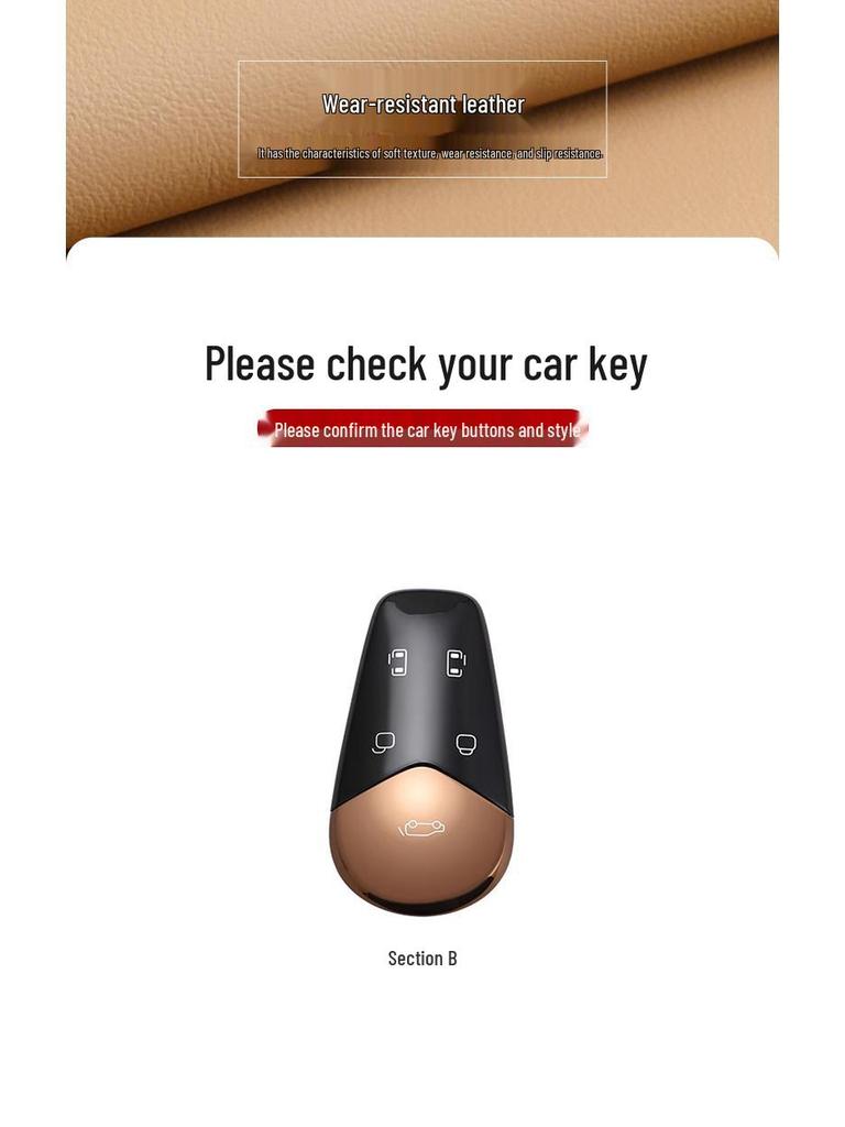 Voyah Dreamer Key Case with Car Accessories - 25 Model Blueprint Protective Shell Buckle for Men