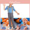 Blippi Englischlehrer Cosplay Anzug Für Kinderspiele Und Zusammenkünfte Europäischer Und Amerikanischer Stil