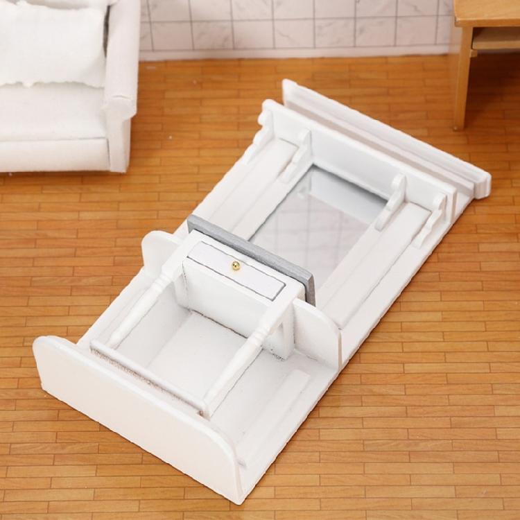 Traditional Themed White Mini Dresser 1/12 Scale Ideal For Small Room Arrangement