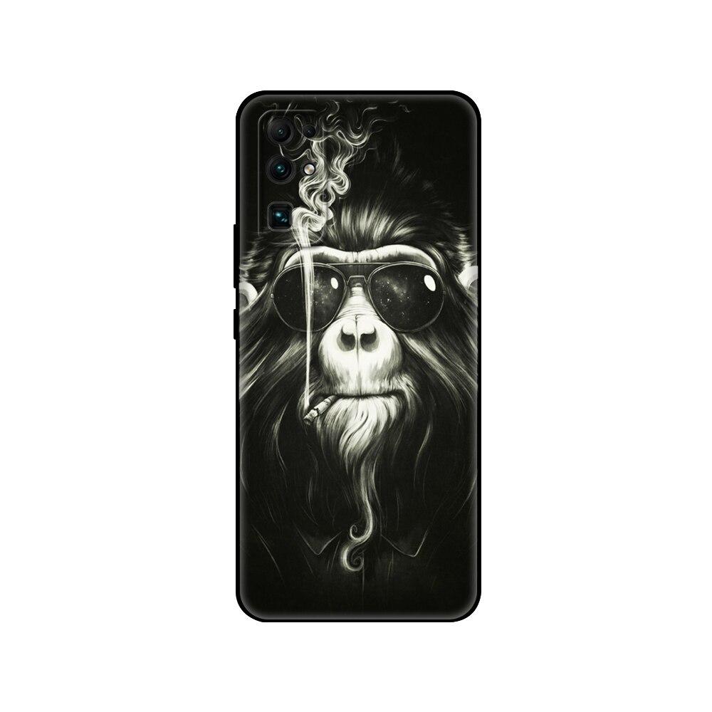 For HONOR 30 Case 6.53 Inch BMH-AN10 Soft Silicon TPU Back for Huawei Honor 30 Cover Honor30 Bumper Etui Coque Black Tpu Case