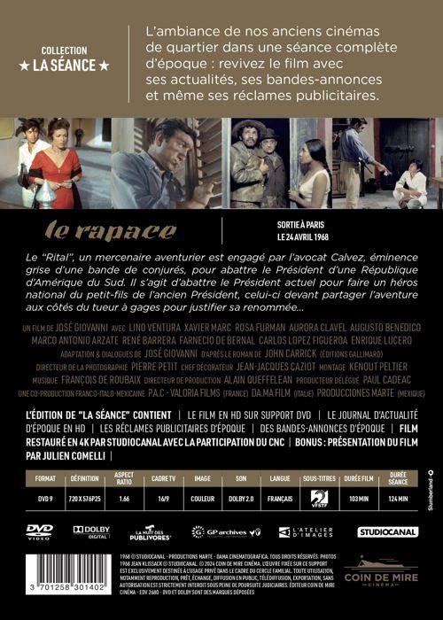 Dvd film coin de mire cinema le rapace édition sélection dvd