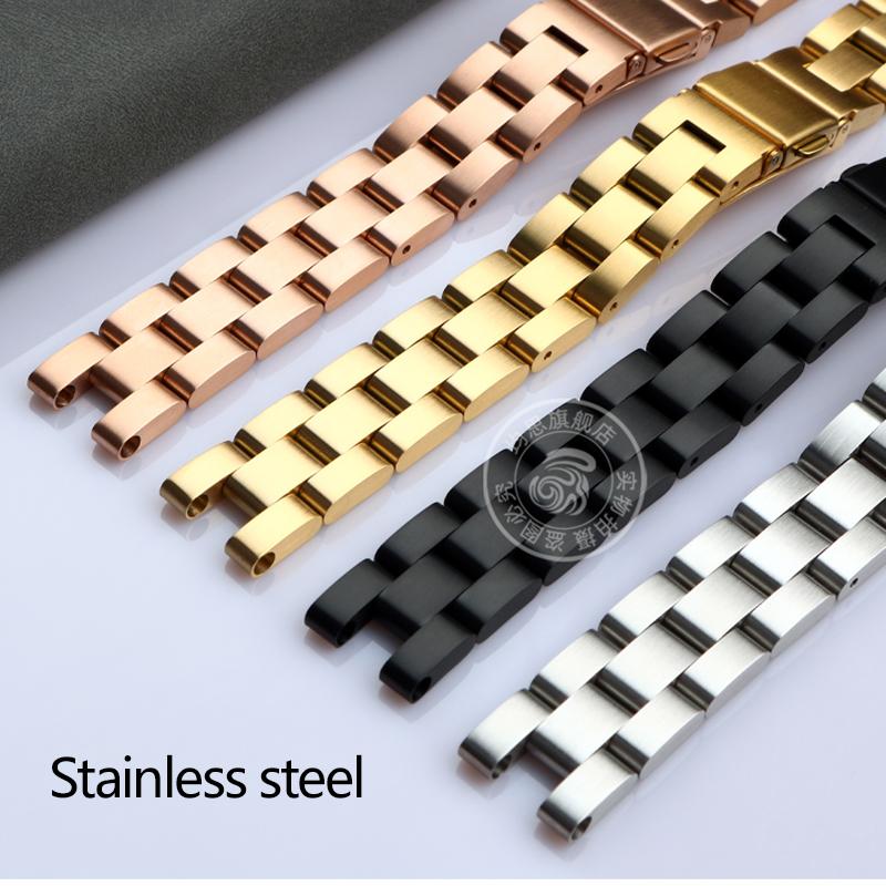Genuine Leather Sports Watchband Straps Women's Bracelet Silicone Stainless Steel Belt For Garmin Lily Smart Watch Accessories
