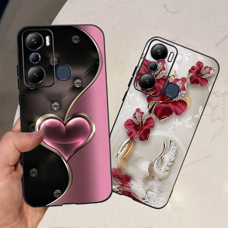For Infinix Hot 20i 20 Play 20s Play Hot20 Phone Case Soft Liquid Silicone Bumper Shell Marble Cute Fashion Fundas For Hot20i
