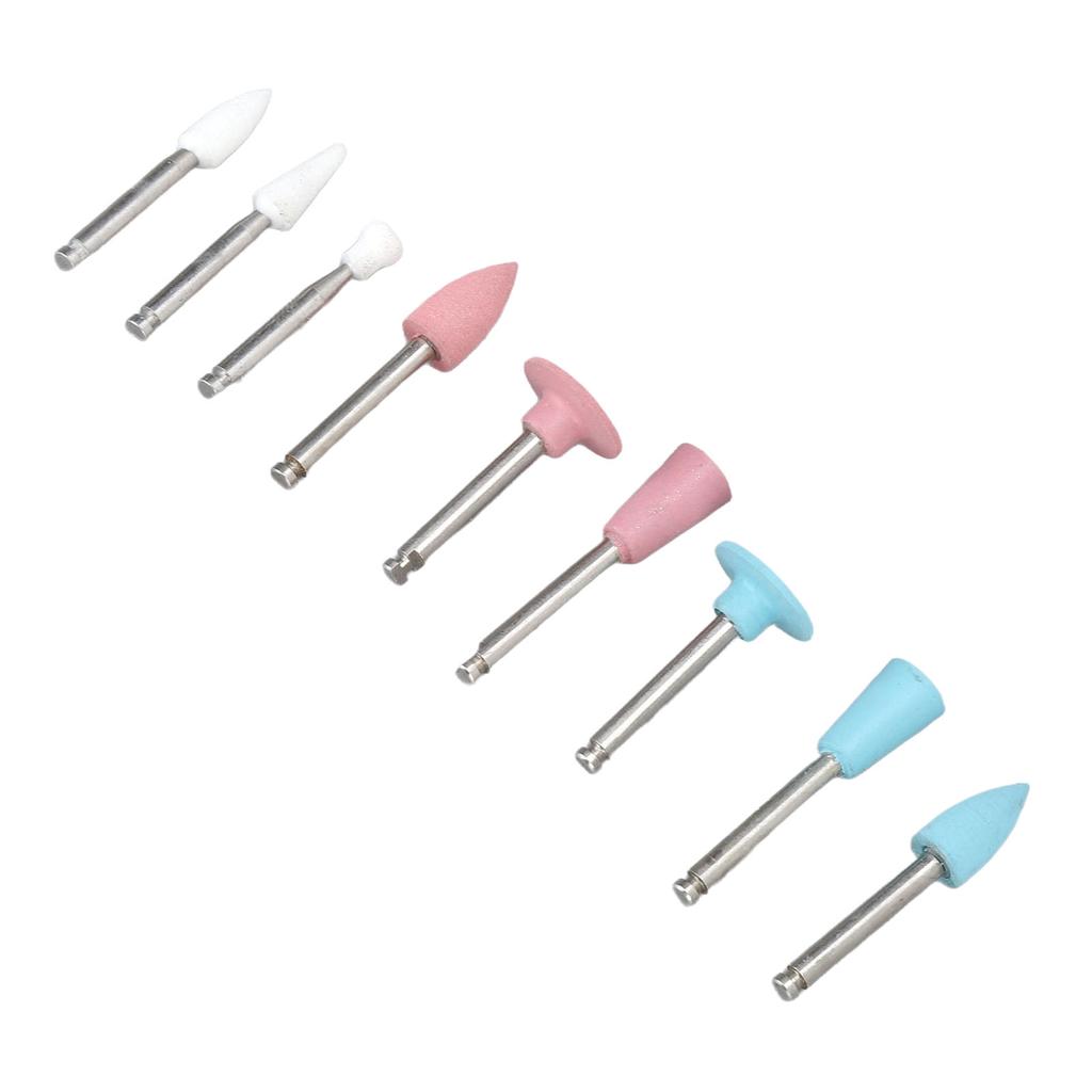 9 st Tandpoleringsborr Ljushärdande Resin Tänder Poleringsborr Tillbehör för Låg Hastighet