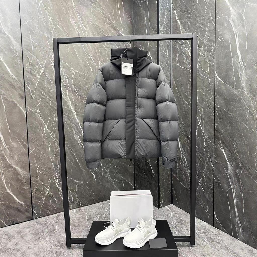 Madeira Herren Schwarze Krieger Kapuzen Winterjacke: Lockere Passform, Dick, Modisch, Vielseitig, Warm, Winddichter Daunenmantel