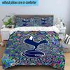 3pcs Tottenham Hotspur F.C Design Printed Bedding Set Duvet Cover Closure Includes 1 Duvet Cover & 2 Pillowcases Bedding Sets Home Decor Gifts