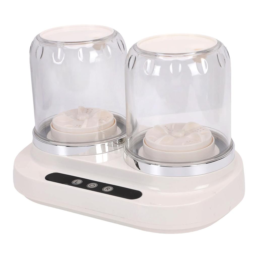 Portable Mini Washing Machine Twin Tub Underwear Washer 2L 3 Modes 1800mAh Rechargeable for Socks Small Laundry Items