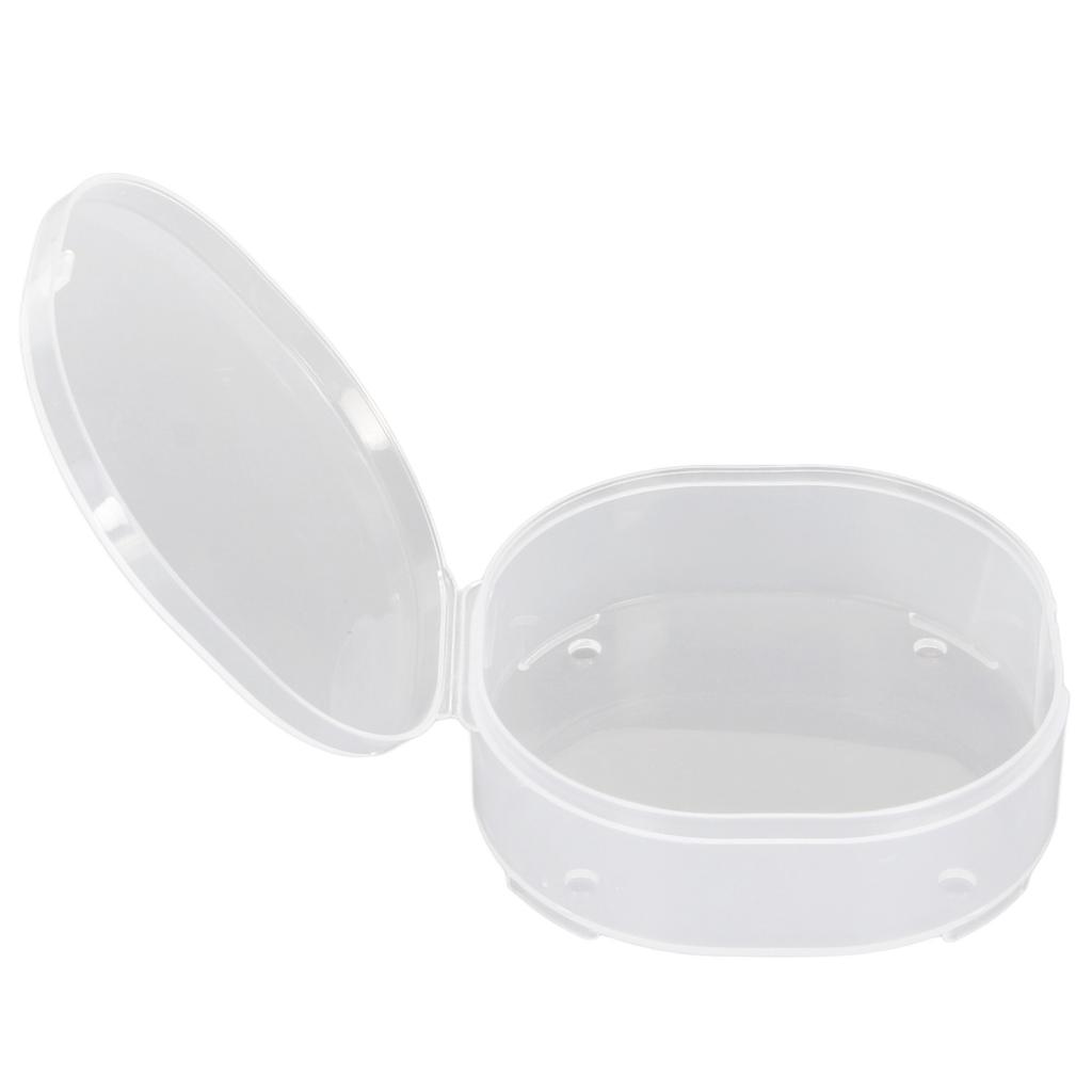 5pcs Makeup Puff Storage Box Portable Transparent Powder Puff Container Case for Bead Stud Earrings