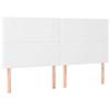 Maison Exclusive - Tête de lit à LED Blanc 160x5x118/128 cm Similicuir