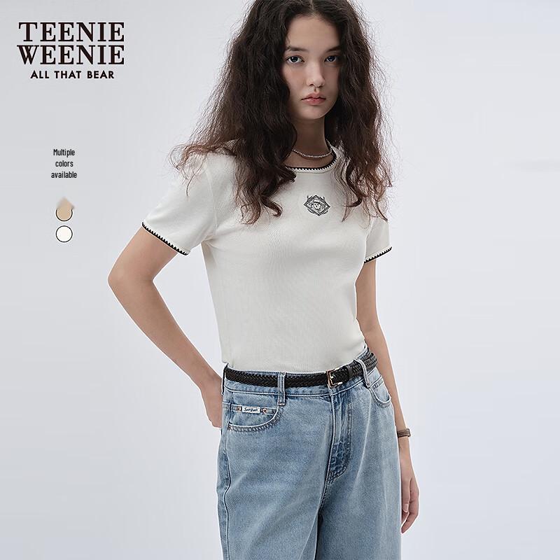 Teenie Weenie Bear Embroidered Short Sleeve T-Shirt XS