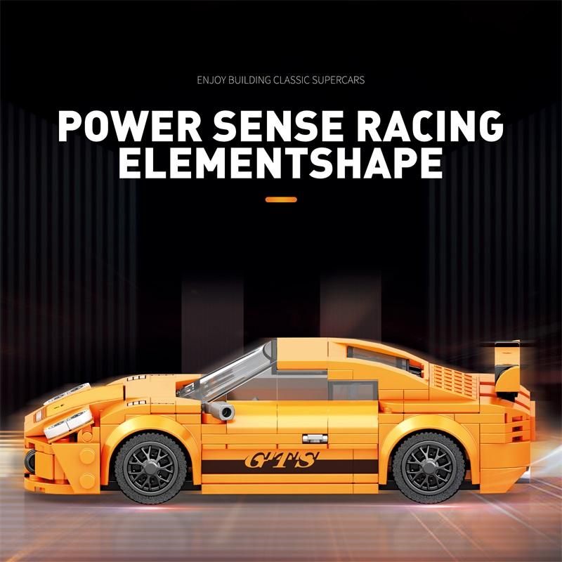318PCS City Racing Car Building Blocks Supercar Sports Car Model Bricks Adult Desktop Display Children DIY Toys Holiday Gifts