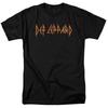 Def Leppard Horizontales T-Shirt Lizenziert Rock N Roll Musikband Konzert-T-Shirt Schwarz