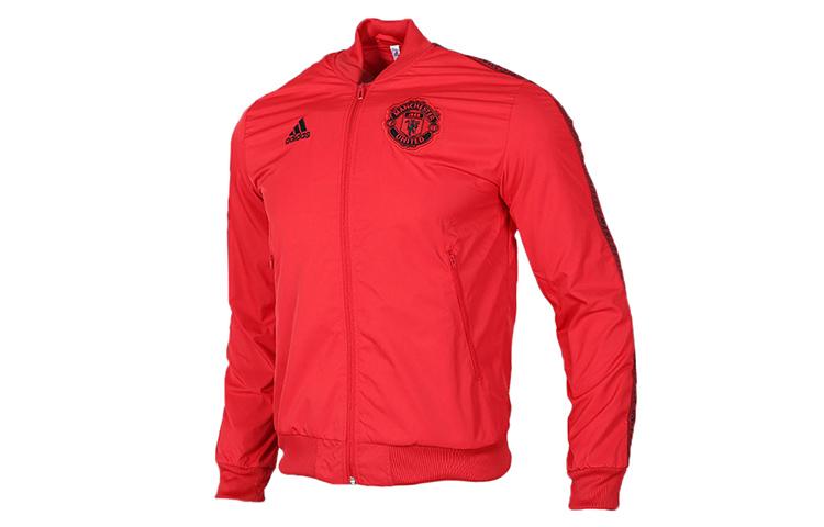 Adidas Manchester United Jackets Men s Red Baseball Collar Moderate Pilot DX9077 S