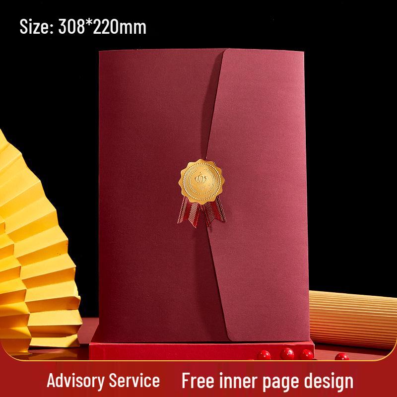 Honor Certificate Cover: A4 European Tri-fold for Outstanding Students