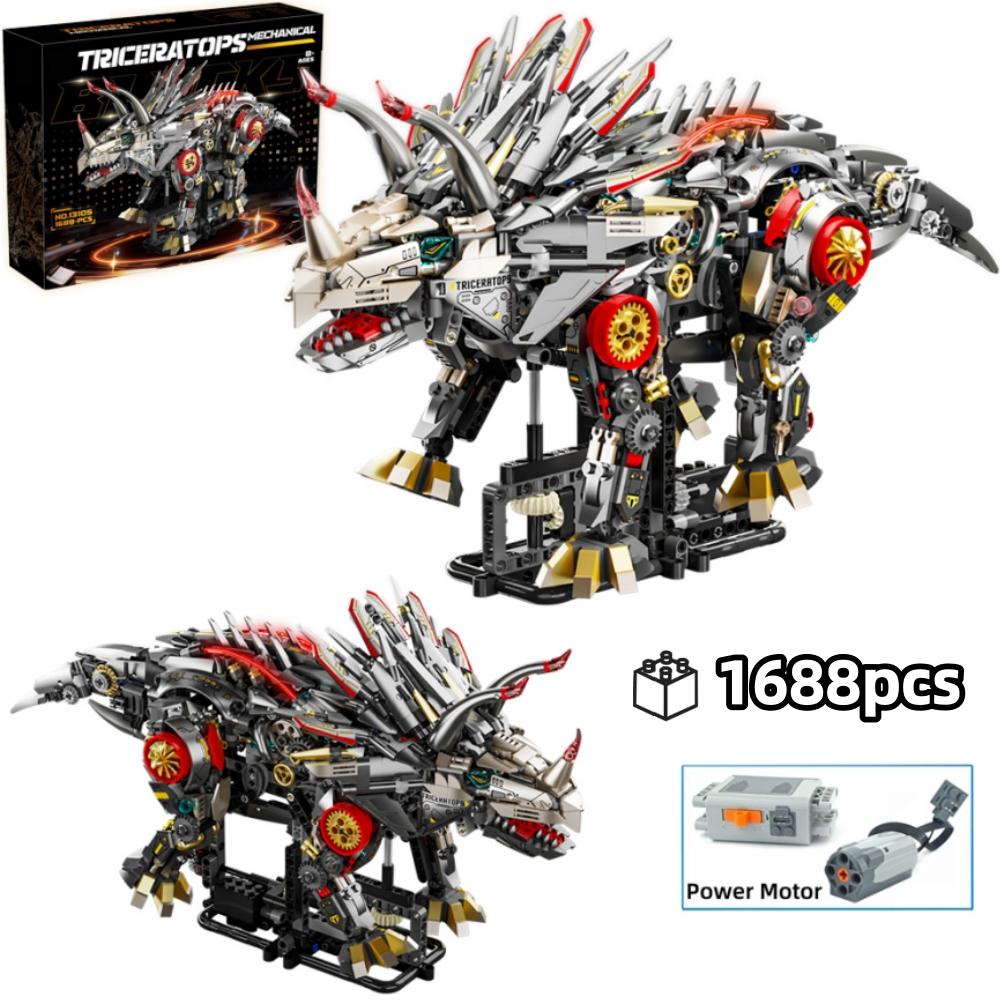 Superior-Grade Tech-Styleal Mechanical Premium-Quality Triceratops Superior-Grade Assembly Assembly-Bricks Superior-Grade 1688Pcs High-Standard