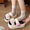 Cute cartoon doll slippers women's summer wear 2025 new thick-soled small sandals soft bottom one-word drag tide