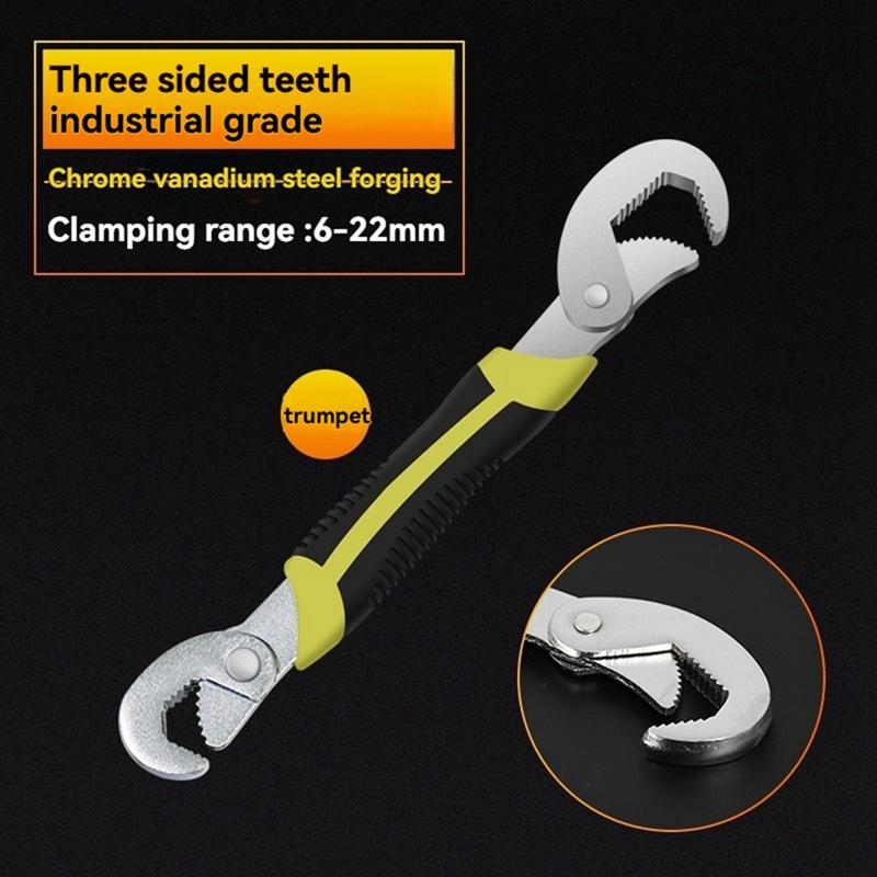 Multi-Function Tool Wrench Repair Wrench Pipe Wrench Adjustable Ratchet Wrench Baffle Wrench