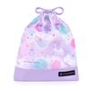 COLORFUL CANDY STYLE Drawstring Lunch with Name Unicorn Fantasy Set of Cute for Elementary Lunch Bags, Medium, No-Gusset, Tag, Water-Repellent,