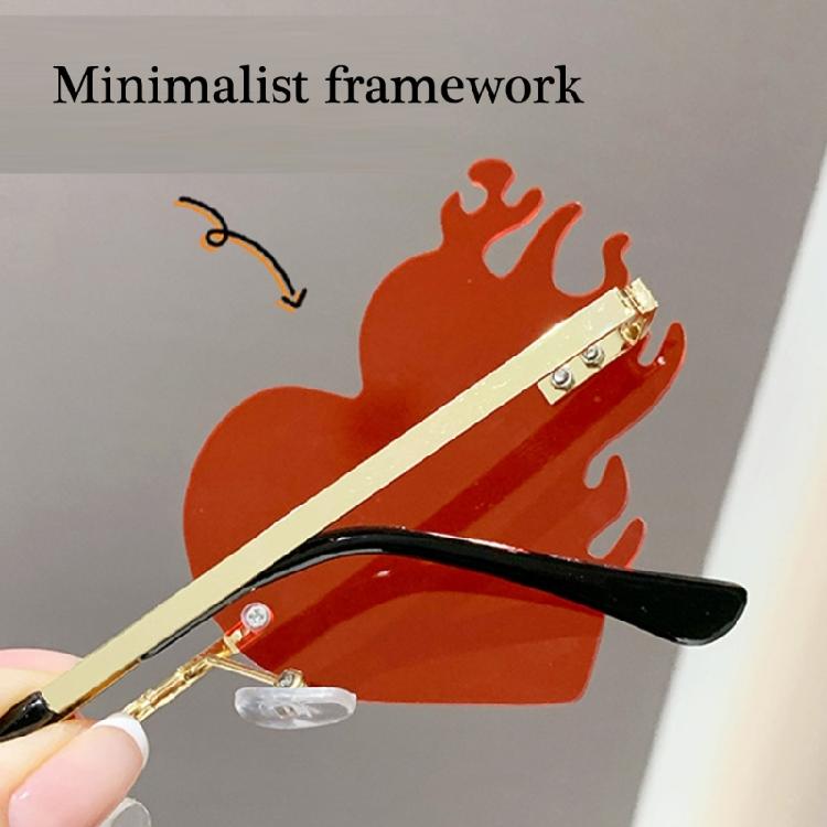 Novelty Flame Sunglasses For Shows And Daily Wear Punk Costume Accessories Masquerades Party Decoration