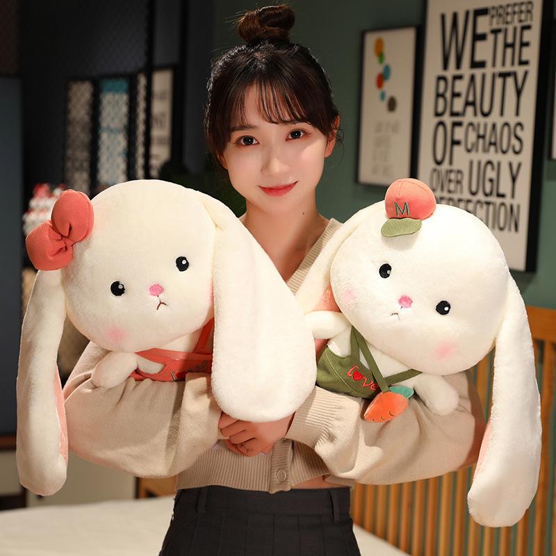 

11-дюймовые мягкие плюшевые куклы-кролики [съемная одежда], мягкие игрушки, подарки для детей на день рождения, Рождество