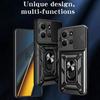 Kickstand Funda for POCO C85 4G Case Armor Slide Camera Protection Back Cover Ring Holder Shockproof Capa