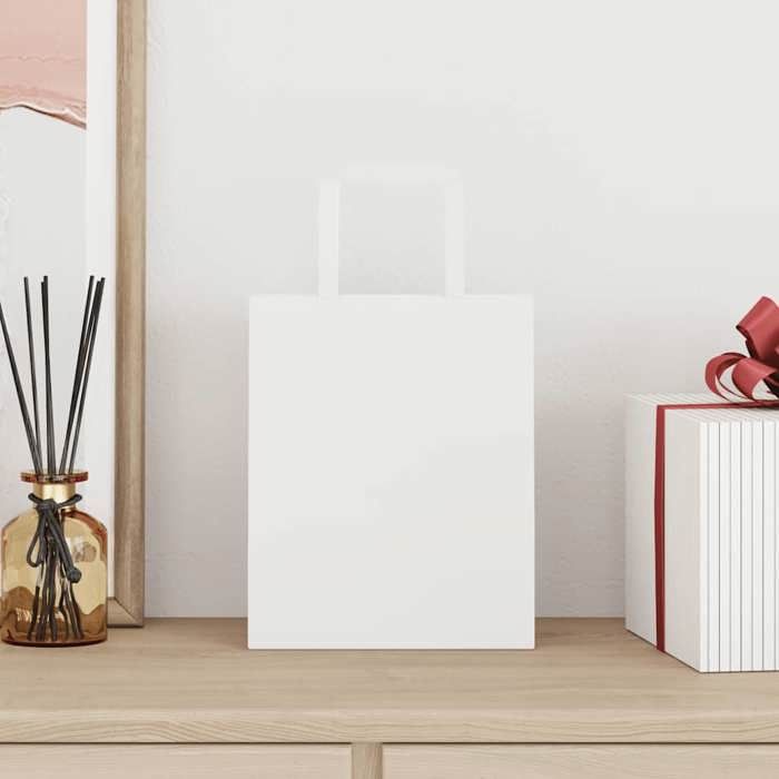 VidaXL Sacs en papier 250 pcs avec poignées marron 18x8x22 cm, sac en papier, sac cadeau en papier, sac cadeau en papier, 4101838