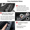 Moonlinks Inner Door Power Window Switch Button Cover Trim Sticker Replacement for Mercedes Benz