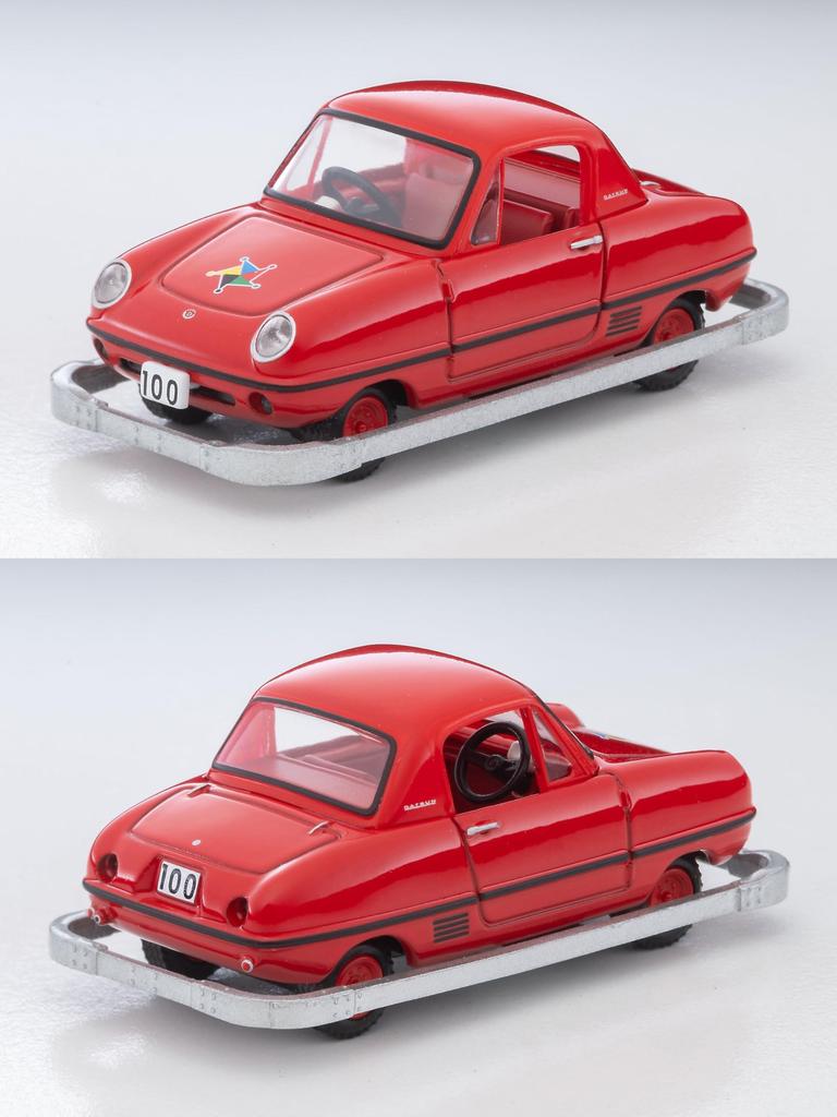 TOMYTEC Kodomo no Kuni x TLV Datsun Baby Restored with Assembled Model 336624 (Tomytec) Car, Red, Figure,