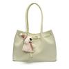 Minimalist Pu Shoulder Bag With Inner Zip Pocket For Work And Casual Outings