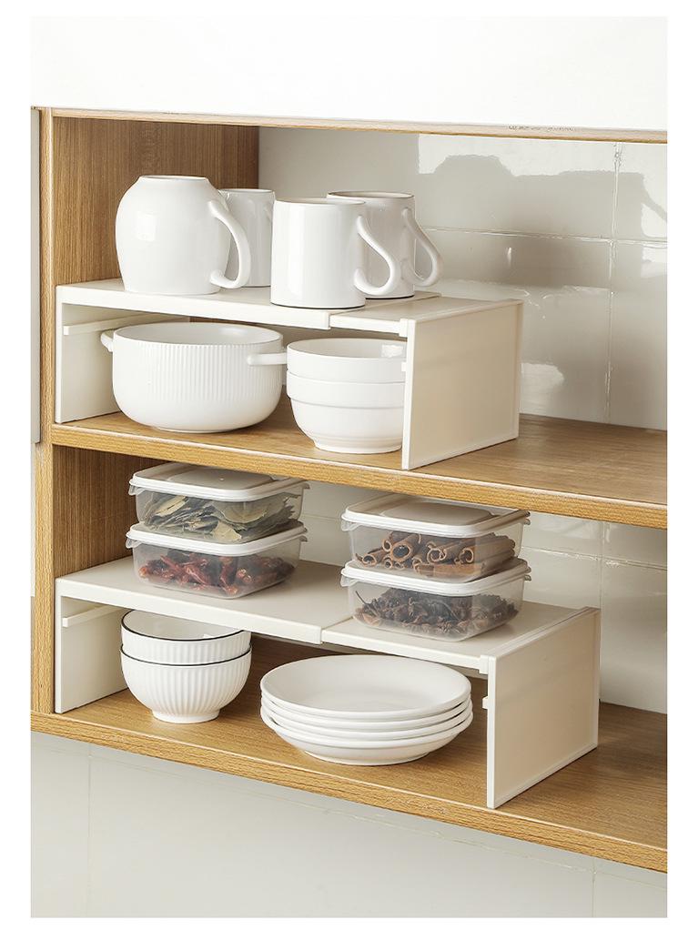 Einziehbarer Küchenarbeitsplatten-Geschirr- und Gewürzständer